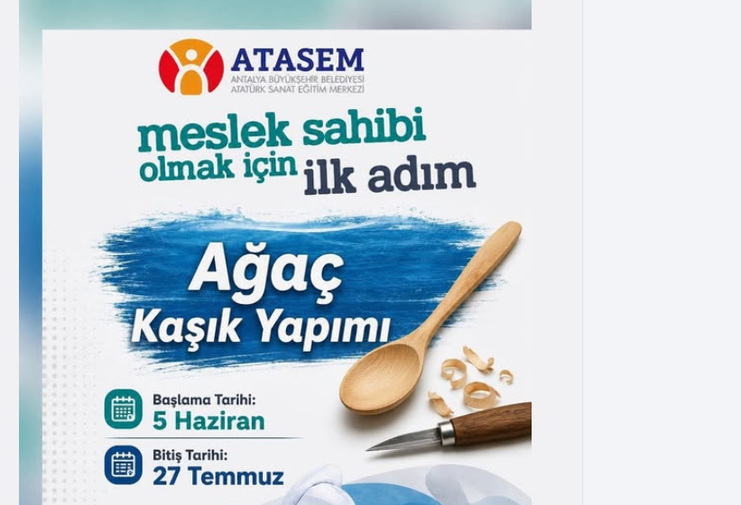  AĞAÇ KAŞIK YAPIMI KURSU BAŞLIYOR!